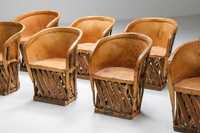 Cadeiras e mesas artesanais do México