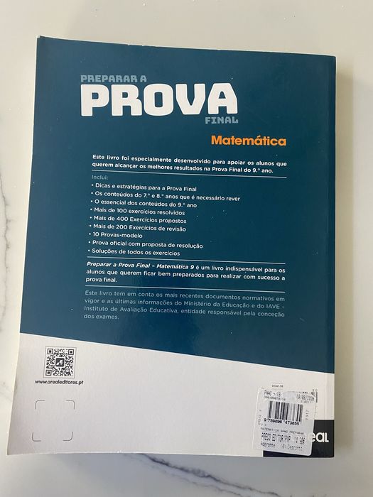 Livro preparar prova final matemática 9. Ano