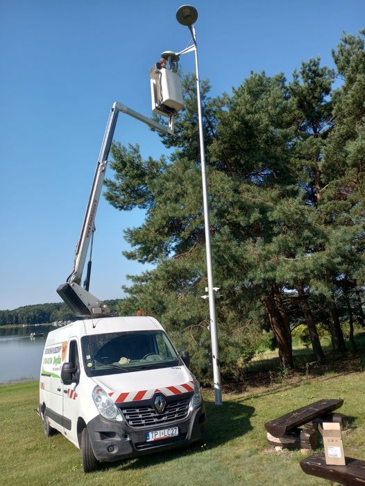 Podnośnik Koszowy Zwyżka wycinka drzew mycie elewacji Wynajem Montaż