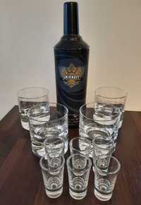 Szklanki do whisky + kieliszki do wódki + shaker