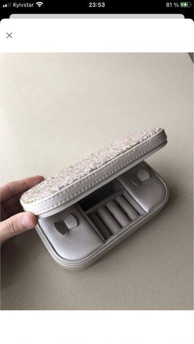 Шкатулка коробка органайзер для украшений колец сережек