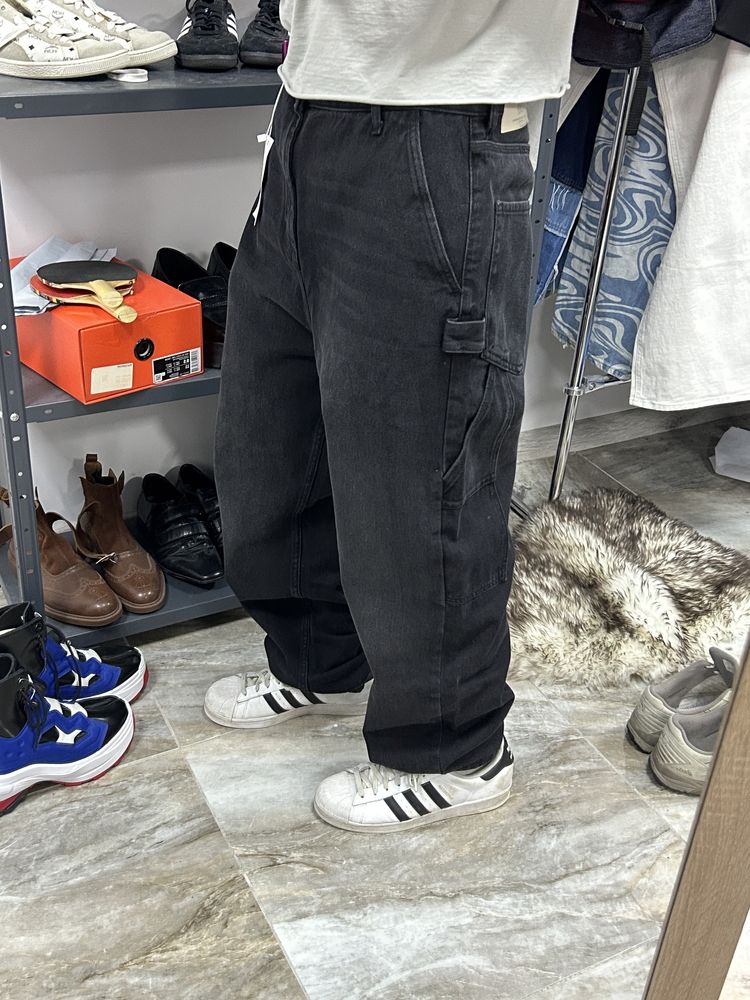 Нові широкі реп джинси карпентери bershka широкие джинсы big boy y2k