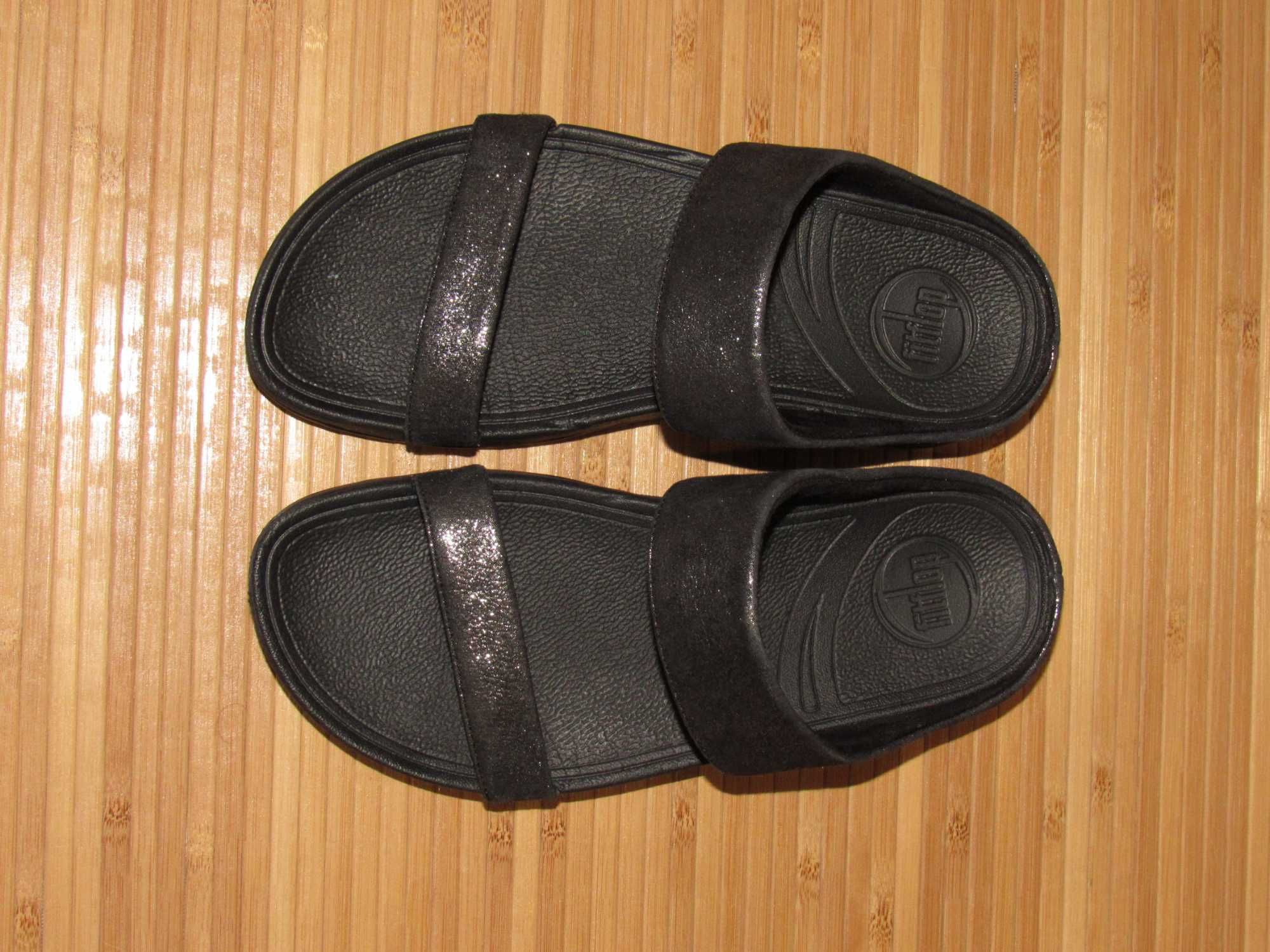 Шльопанці FitFlop Lulu Shimmer Suede Slide Sandal; EUR-36