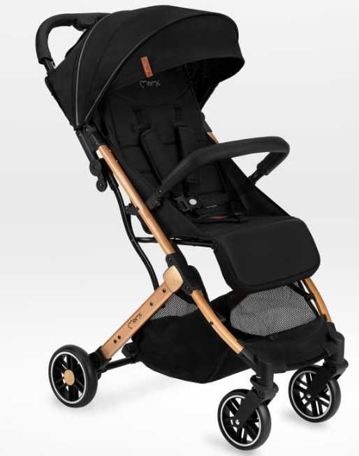Wózek spacerówka MoMi estelle gold- kolor czarny