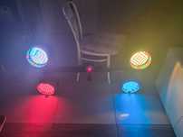 Lampy dyskotekowe, laser+ statyw i przewody