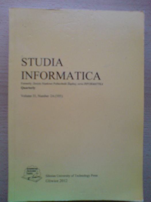 książka Studia informatica