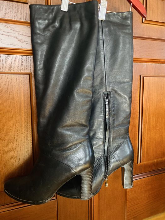 Чобітки з натуральноі шкіри, зимові.