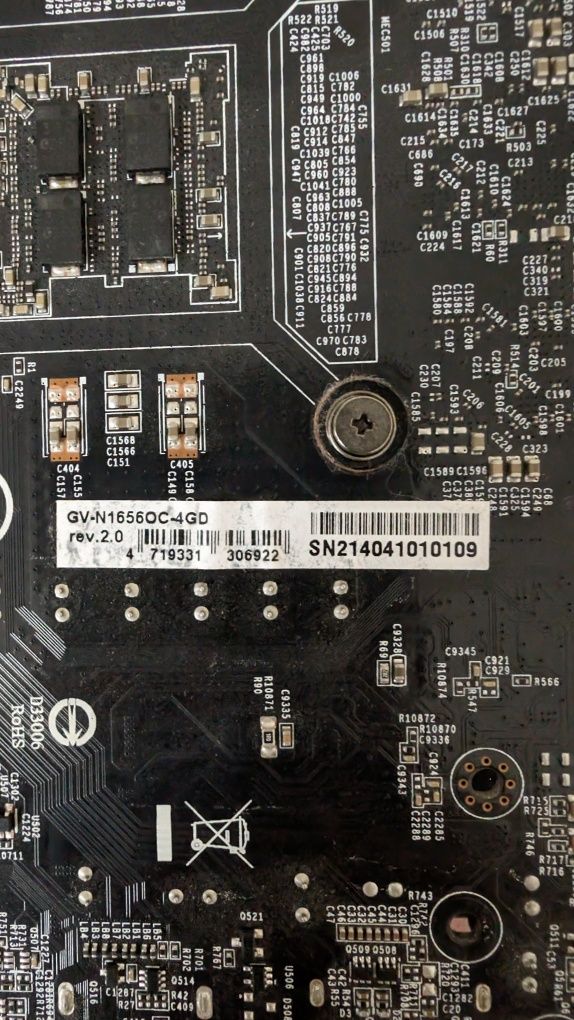 Видеокарта Gigabyte PCI-Ex GeForce GTX 1650 D6 OC 4GB GDDR6