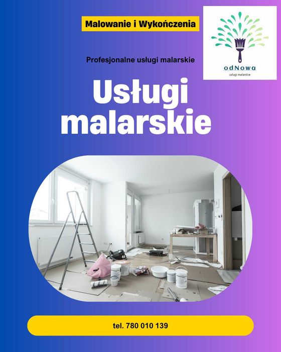 Usługi malarskie remontowe malarz firma