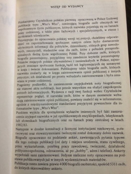 Kto jest kim w Polsce 1984 informator biograficzny