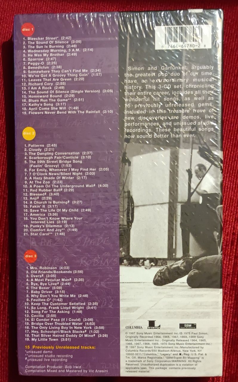 Simon & Garfunkel "Old Friends" Box 3 CDs RARO