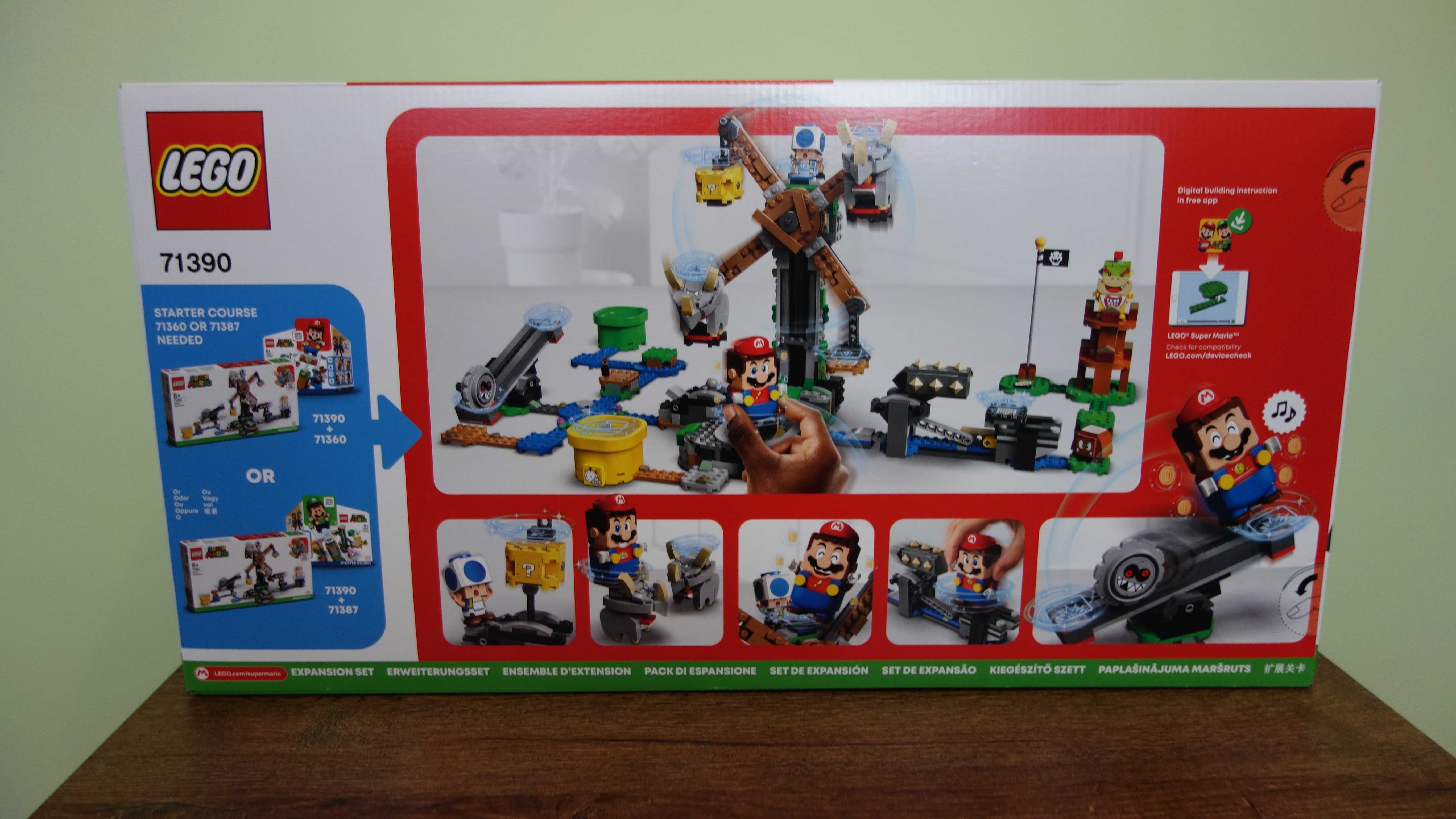 Nowe LEGO Super Mario Bros 71390 walka z reznorami