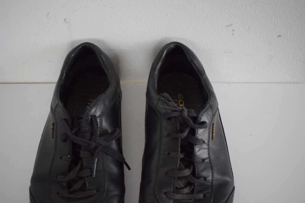 Geox 41 ,5 buty sneakersy czarne skórzane