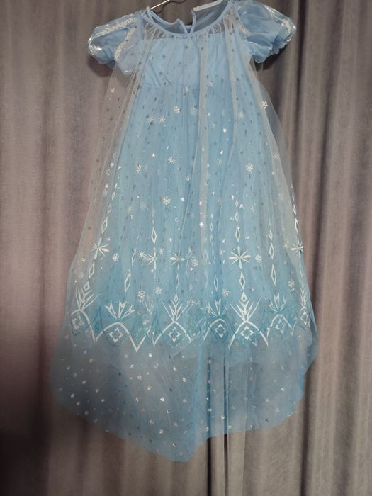 Сукня на дівчинку Ельза. Сукня сніжинка. Розмір 100-120