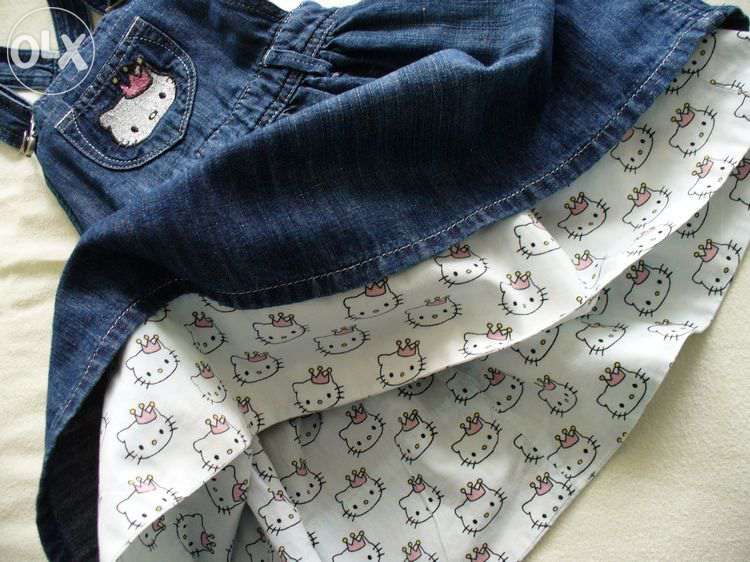 Sukienka jeans H&M Hello Kitty 104