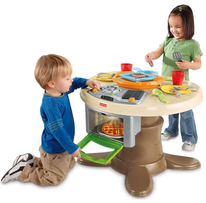 Fisher Price 2w1 Interaktywna KUCHNIA STÓŁ rośnie z dzieckiem