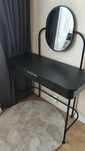 IKEA GRAFJALLET Toaletka, antracyt, 100x42 cm