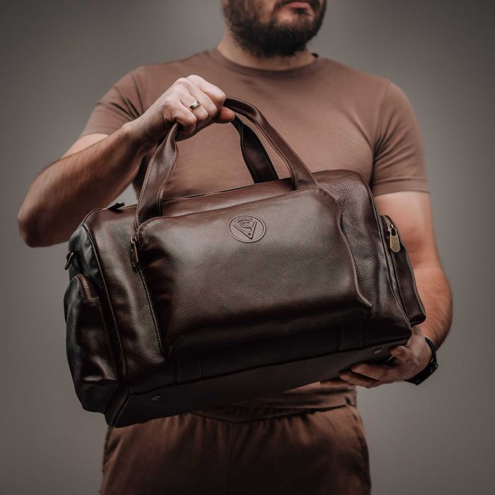 Небольшая кожаная дорожная сумка/ Невелика шкіряна дорожня сумка VS128