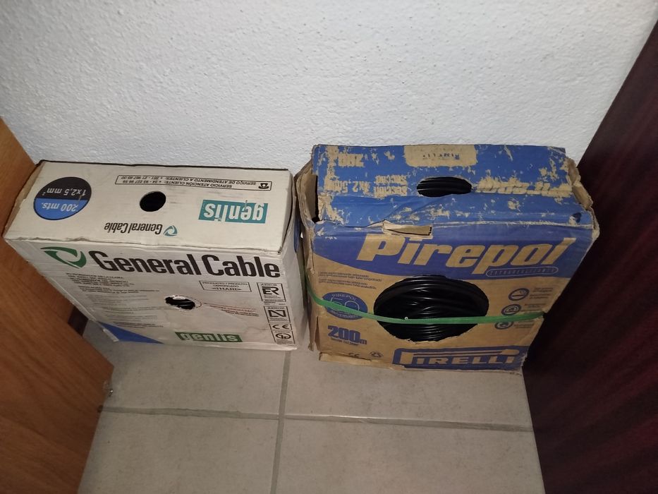 Fio elétrico 2.5mm 200m preto