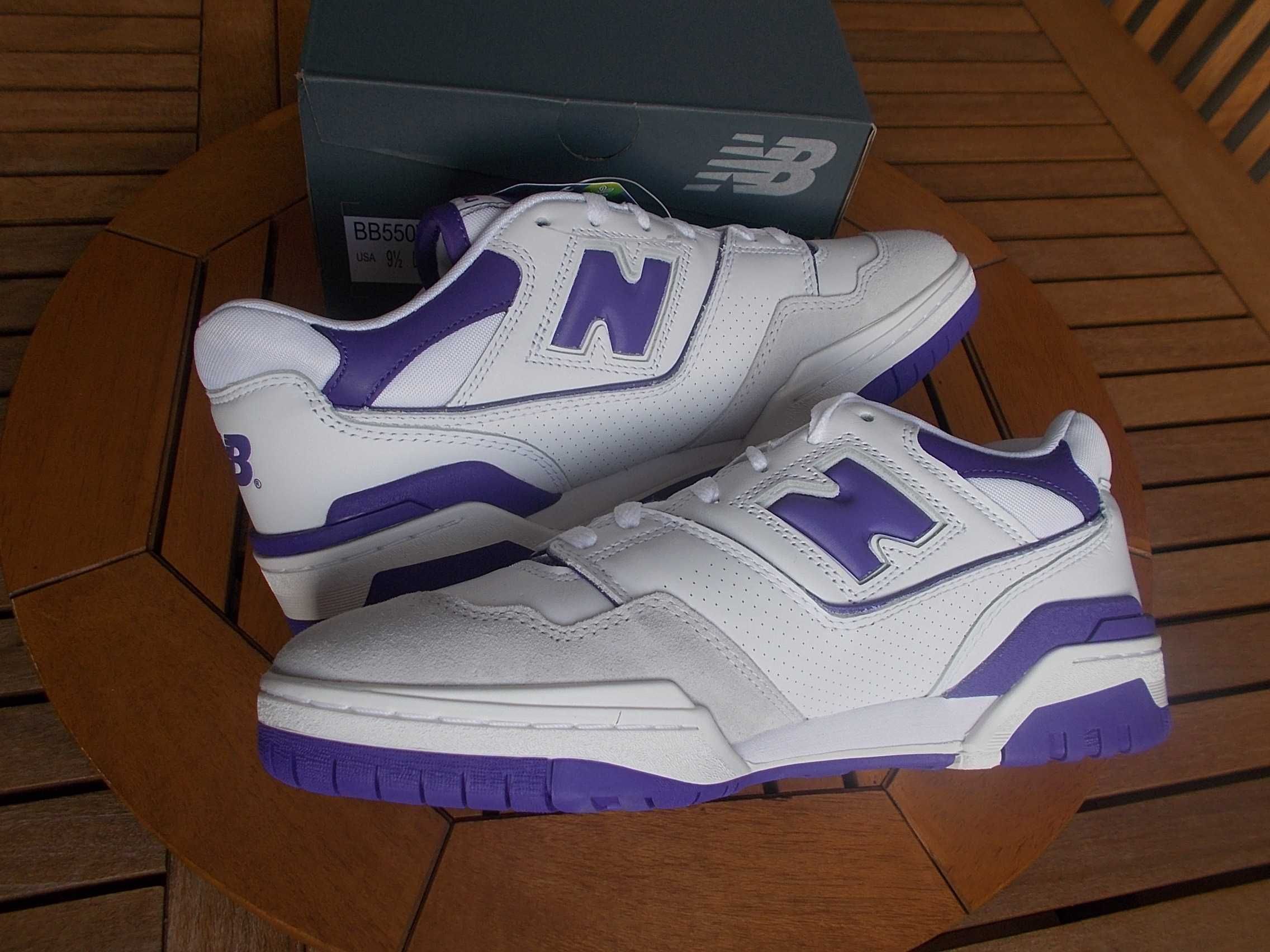 (r. 43 - 27,5 cm) New Balance 550 White Purple kod produktu BB550WR1