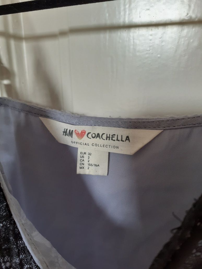 H&M Coachela Sukienka z koronką r.XXS