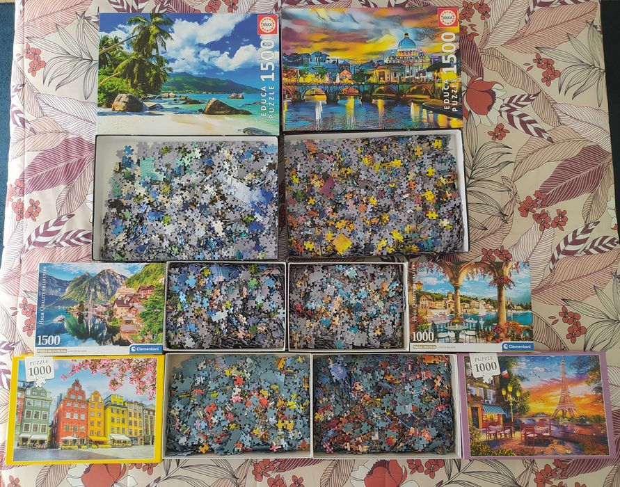 Puzzles - 500/1000/1500 peças