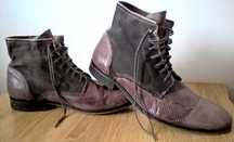 DIESEL JEANS  sztyblety leather wetylowana skóra roz 42