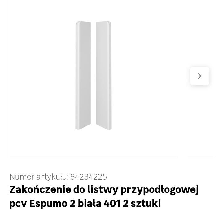 Zakończenia do listw Espumo 401 7 opakowań