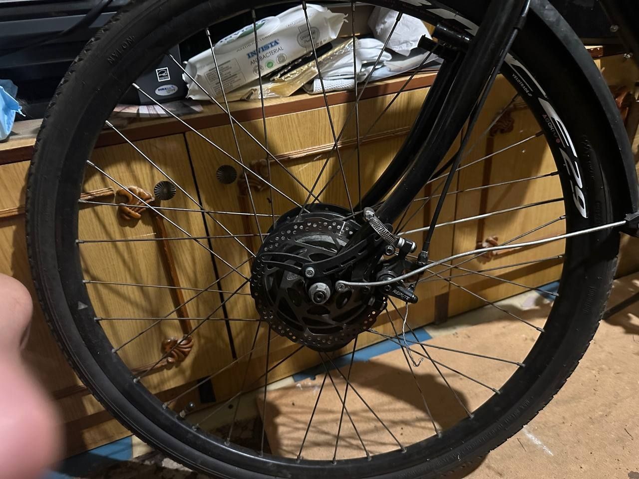 Мотор-колесо MXUS XF15F 48V 500W переднє редукторне
