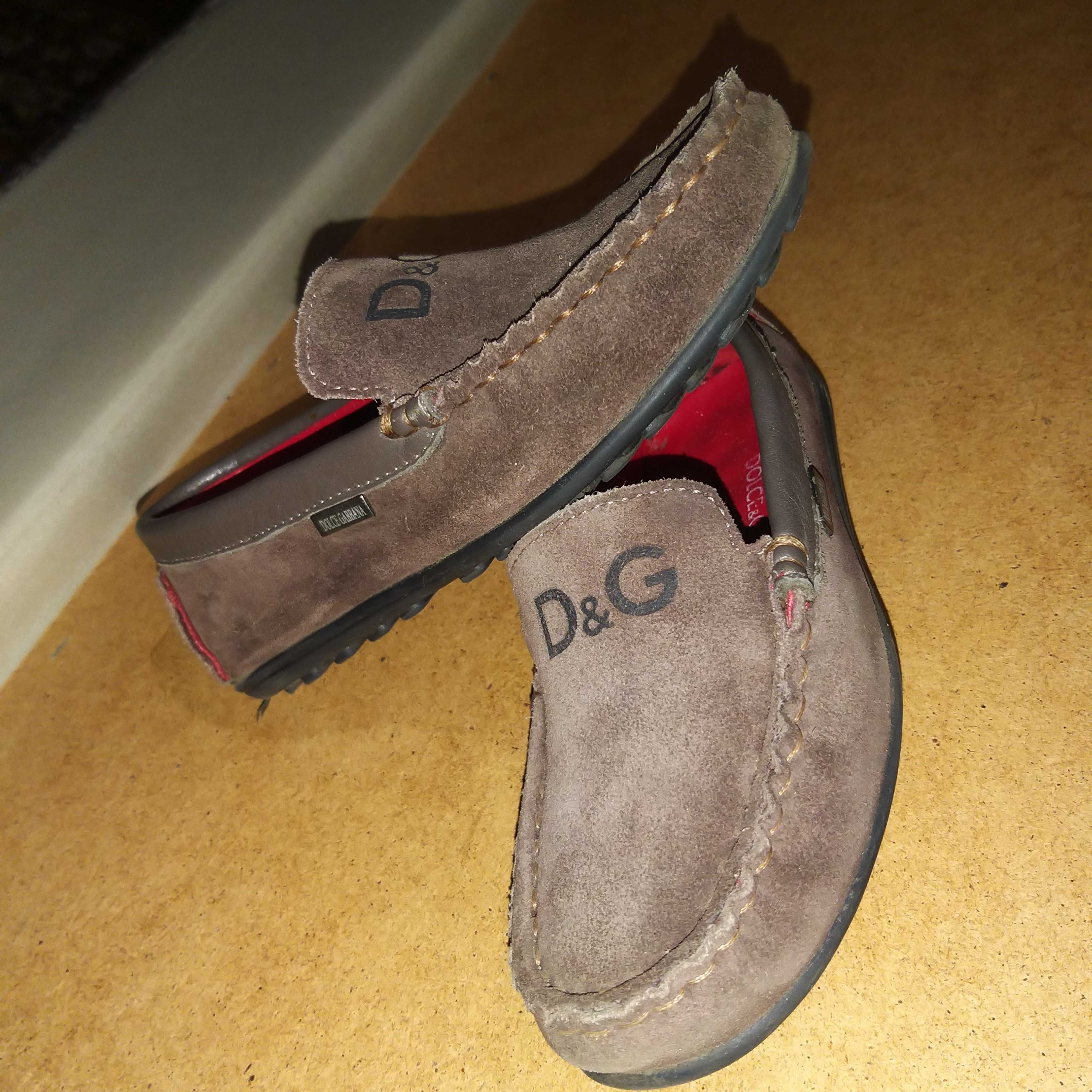 Туфли замшевые D&G