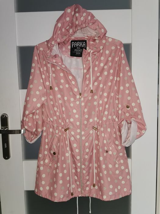 Atmosphere Parka s/m lekka w kropki kurtka