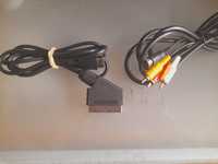 PS1 e PS2 - cabo RGB Scart e cabo Video Composto + S-Video