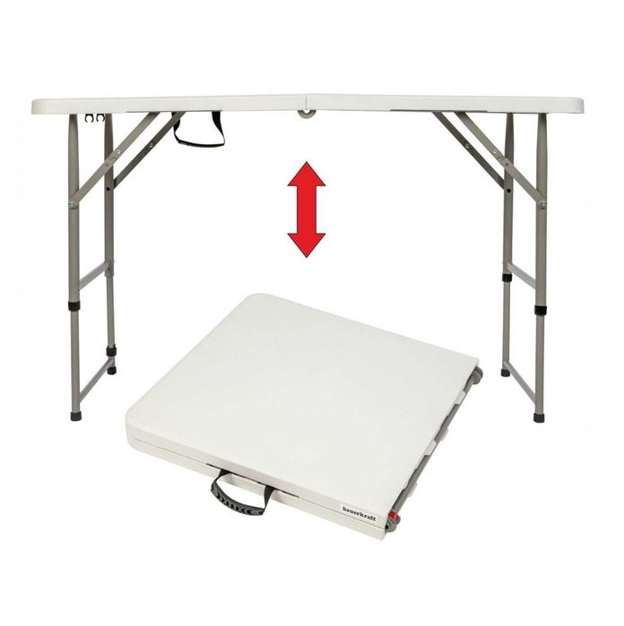 Stół składany ogrodowy cateringowy bankietowy 2w1 regulacja wysokości