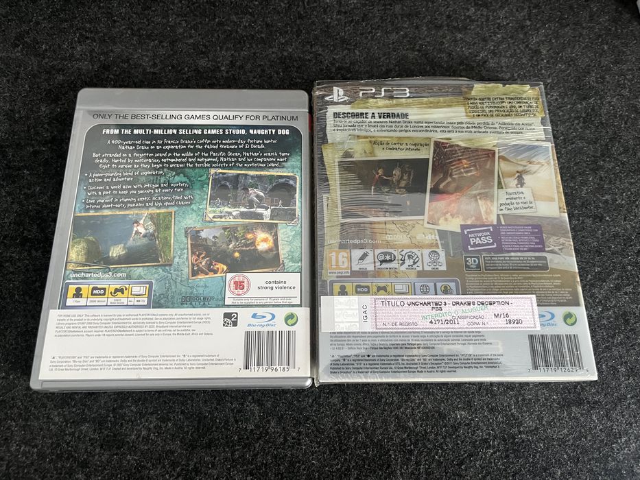 Conjunto Uncharted + Uncharted 3 + Ofertas