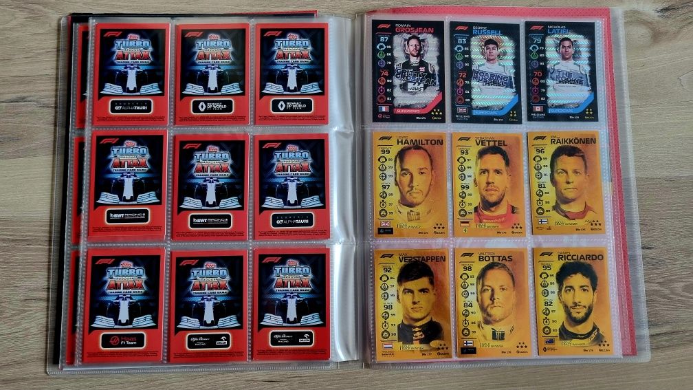 F1 - F1 Topps Turbo Attax 2020 Cały Album 1-181 + Limitowane