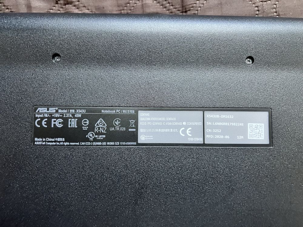 Ноутбук Asus x543ub-dm1632