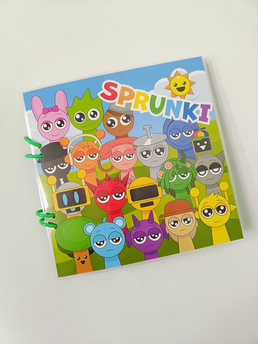 Альбом на липучках Sprunki . Спрунки.