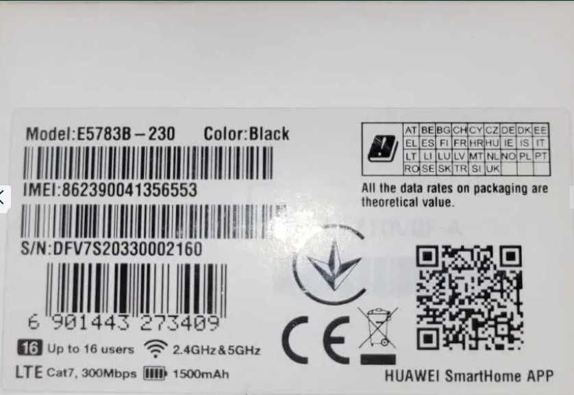 Modem Huawei model E5783B - 230