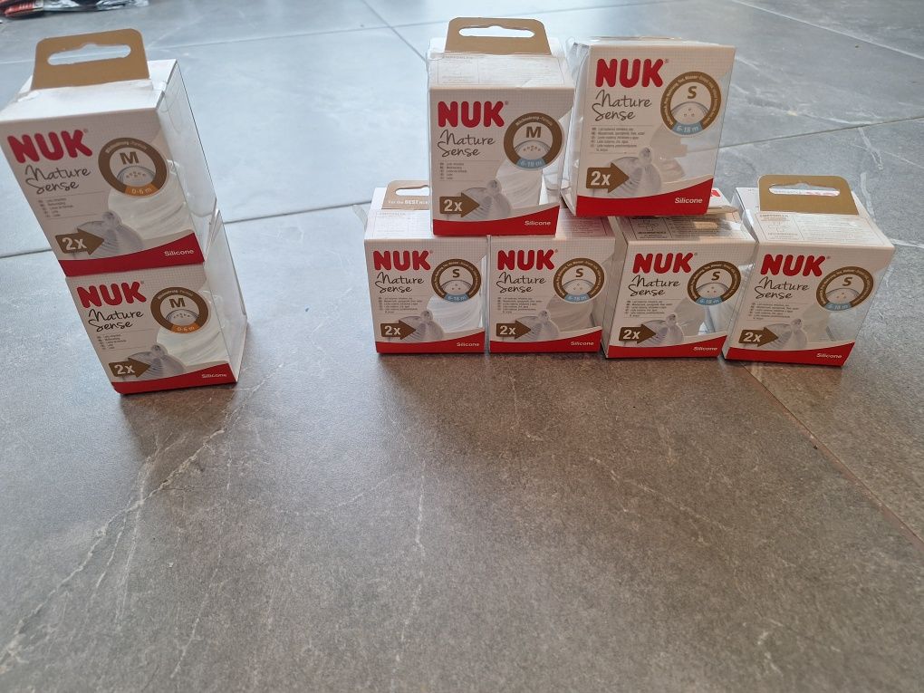 Smoczki nuk nature sense s m 0-6 6-18