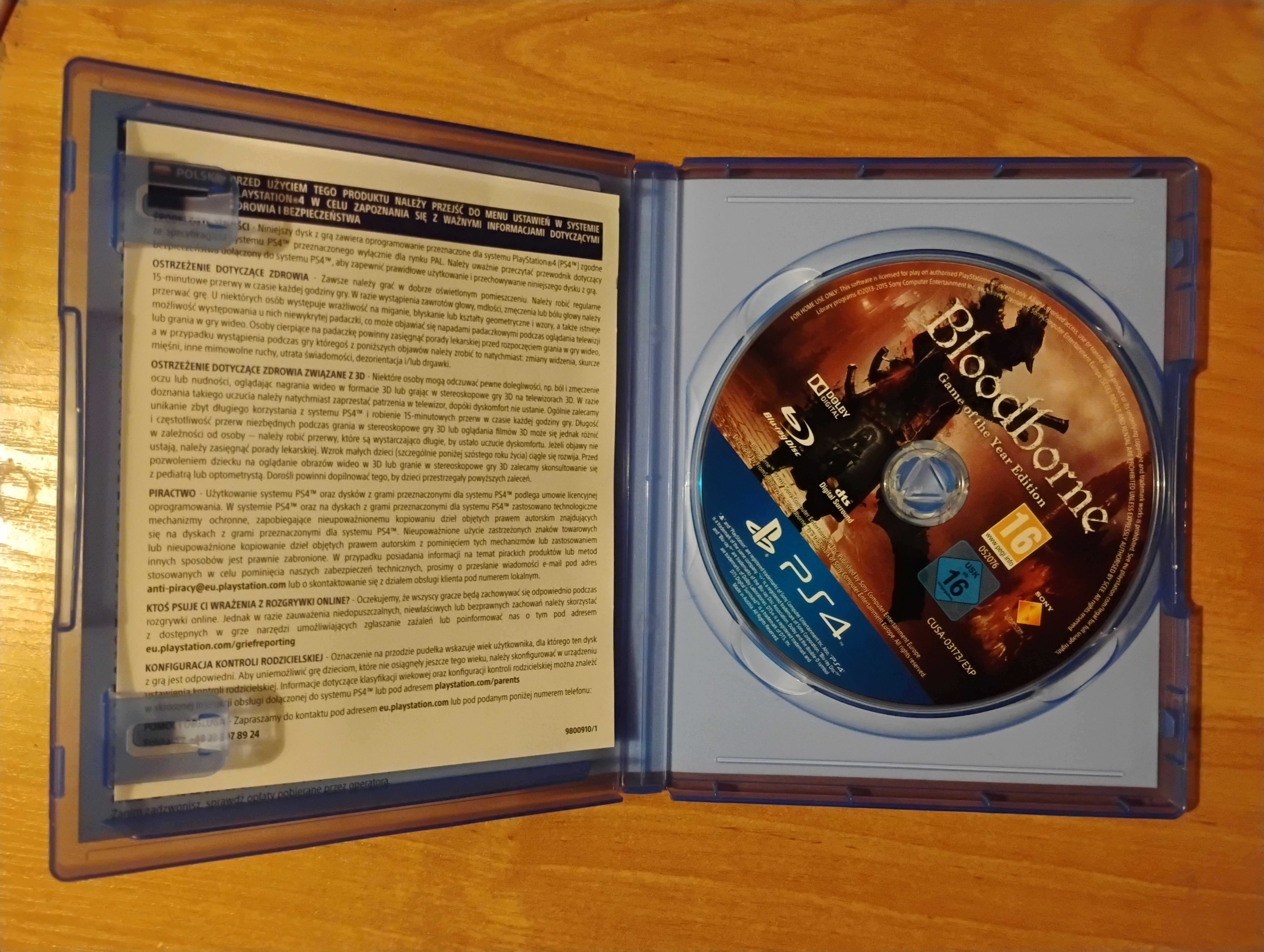 Bloodborne Goty Game Of The Year Edition PS4/PS5 Stan Idealny Nap. PL