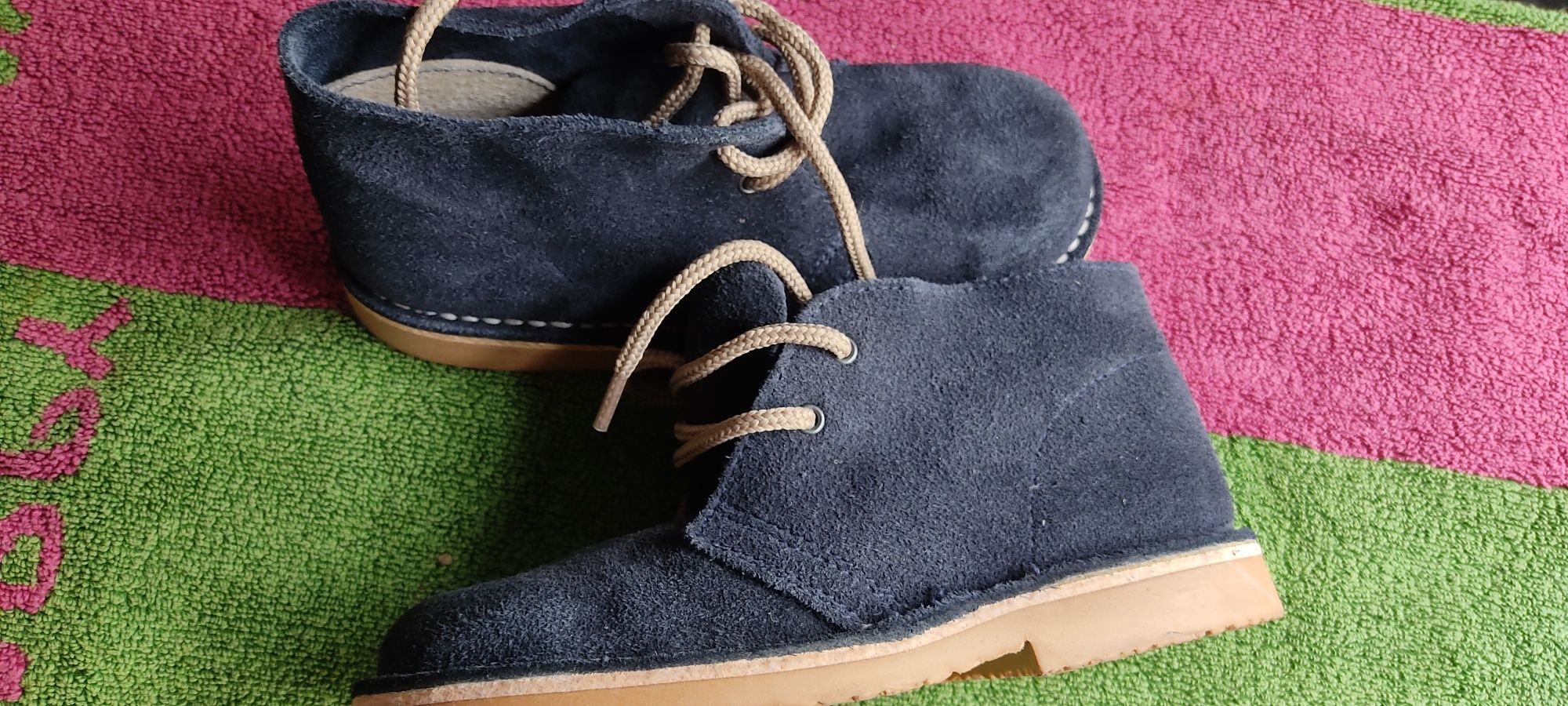 Botas para menino 2xs usadas camurça azul