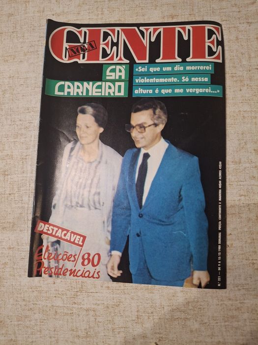 Revista gente antiga morte sa carneiro