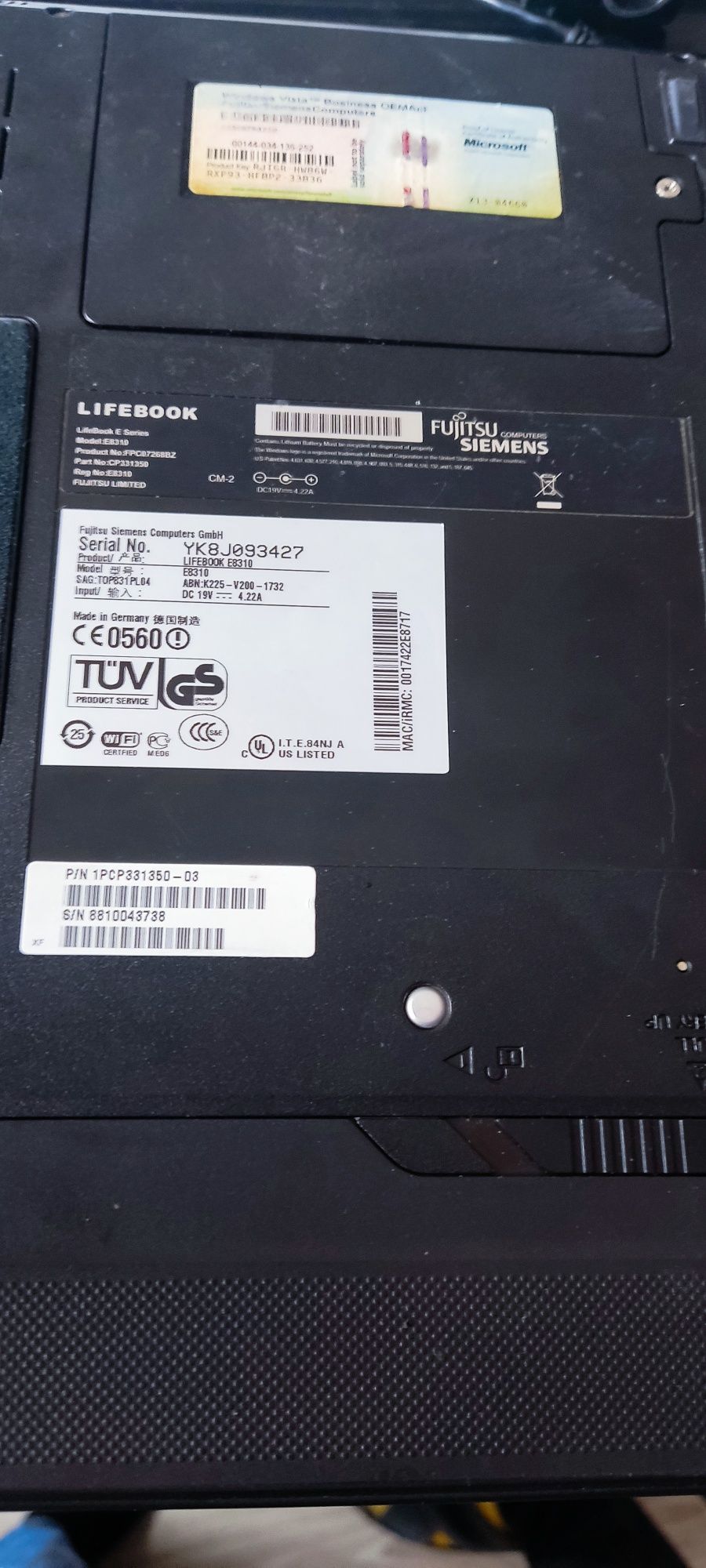 Laptop Fujitsu Siemens life book