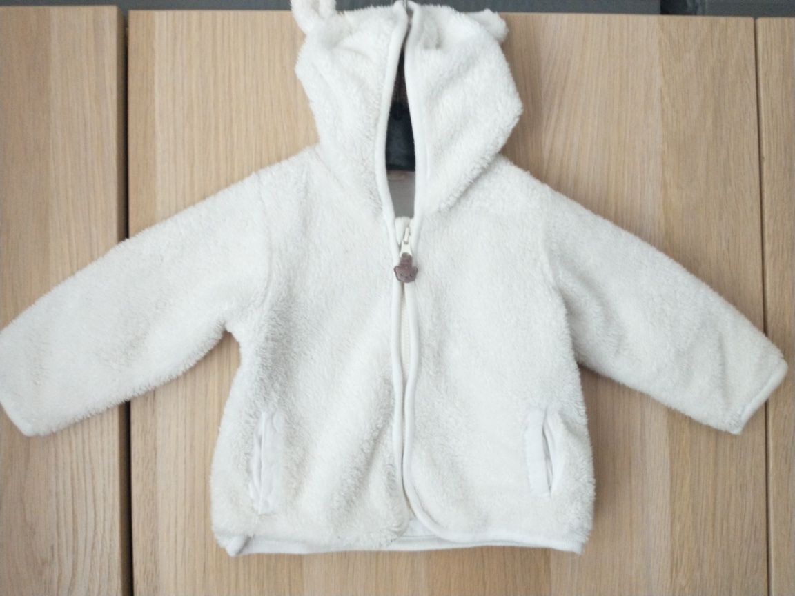 Bluza niemowlęca z kapturem 68 cm H&M