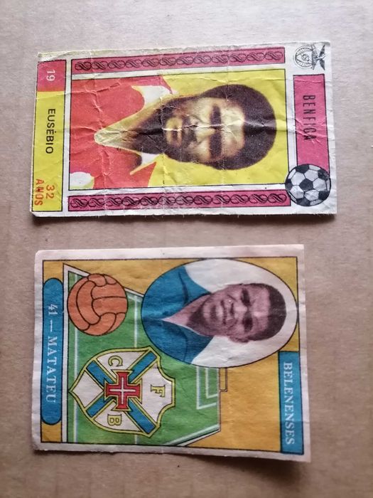 Cromos Caramelos EUSÉBIO e MATATEU