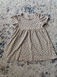 Sukienka w kolorze beżowym w czarne plamki H&M 86
