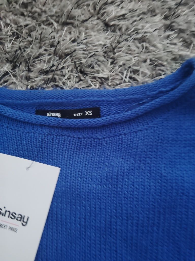 Sweter niebieski xs