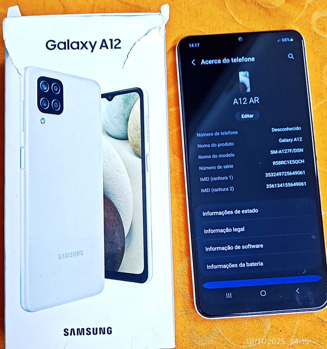 Samsung Galaxy A12

Equipamento em perfeito estado e funcio