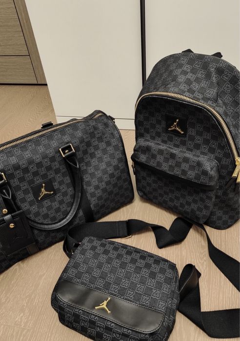 Дорожня сумка Air Jordan Monogram Duffle Bag чорна ОРИГІНАЛ
