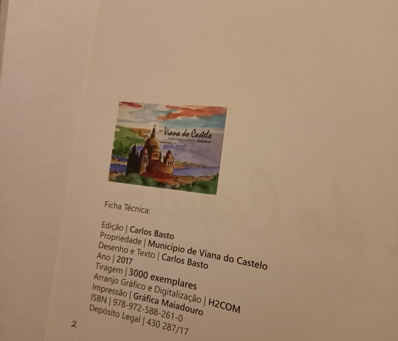 Livro sketchbook de Viana do Castelo